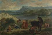 Eugene Delacroix Ovid among the Scythians Spain oil painting artist